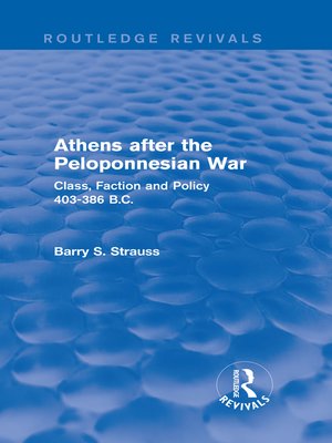 cover image of Athens after the Peloponnesian War (Routledge Revivals)